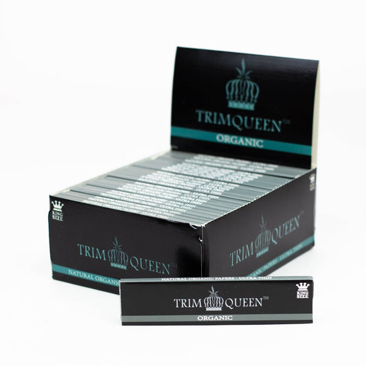 Trim Queen®️ Premium King Size Organic Rolling Papers-Display Box of 50_0