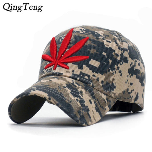 3D Embroidery Weed Baseball Caps 2019 Snapback Hat For Men Women Breathable Mesh Camouflage Dad Hat Casual Cap Truck Hats