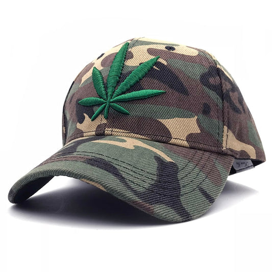 2019 Brand Maple leaf panel Snapback Camouflage weed Baseball Cap Casquette Casual Outdoor Sport Bone Trucker Hats For Men Women