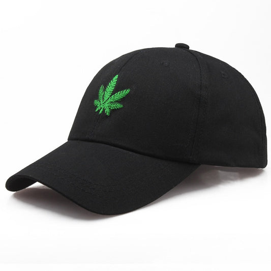 Unisex Baseball Cap Maple Leaves Embroidery Men Women Snapback New Fashion Outdoor Weed Duck Tongue Hip Hop Hat Caps CP0091