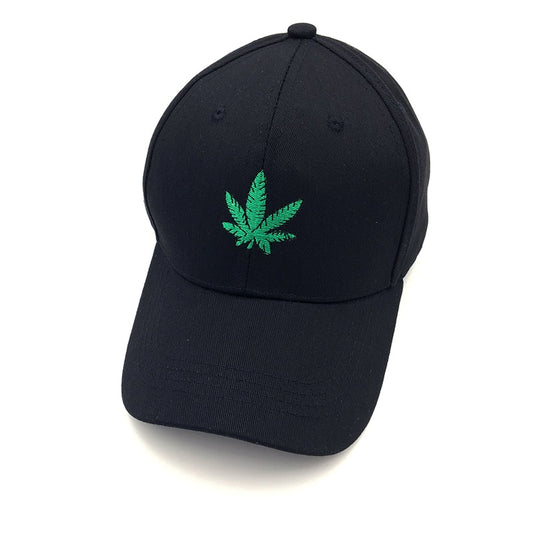 New Fashion Embroidery Maple Leaf White Cap Snapback Hats For Men Women Cotton Swag Hip Hop Fitted weed Baseball Caps