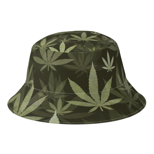 Weed Green Fisherman Hat Boy Girl Creative Maple Leaf Spring Summer Bucket Hats Hiking Caps Sun-Proof